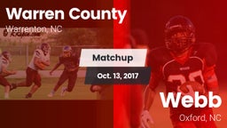 Matchup: Warren County vs. Webb  2017