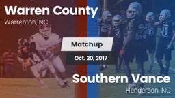 Matchup: Warren County vs. Southern Vance  2017