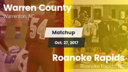 Matchup: Warren County vs. Roanoke Rapids  2017