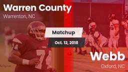 Matchup: Warren County vs. Webb  2018