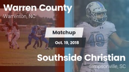 Matchup: Warren County vs. Southside Christian  2018
