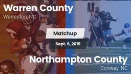 Matchup: Warren County vs. Northampton County  2019