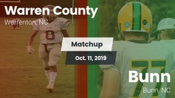 Matchup: Warren County vs. Bunn  2019
