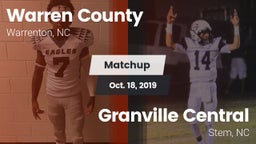 Matchup: Warren County vs. Granville Central  2019