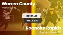 Matchup: Warren County vs. Roanoke Rapids  2019