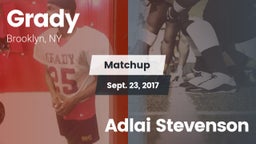 Matchup: Grady vs. Adlai Stevenson 2017
