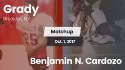 Matchup: Grady vs. Benjamin N. Cardozo  2017