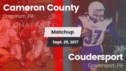Matchup: Cameron County vs. Coudersport  2017