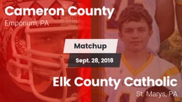 Matchup: Cameron County vs. Elk County Catholic  2018