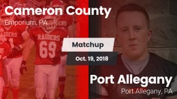 Matchup: Cameron County vs. Port Allegany  2018