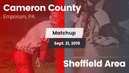 Matchup: Cameron County vs. Sheffield Area 2019