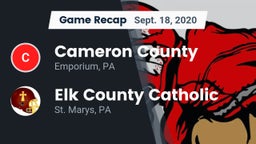 Recap: Cameron County  vs. Elk County Catholic  2020