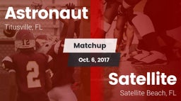 Matchup: Astronaut vs. Satellite  2017