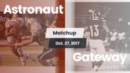 Matchup: Astronaut vs. Gateway  2017