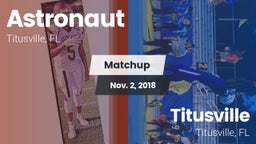 Matchup: Astronaut vs. Titusville  2018