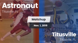Matchup: Astronaut vs. Titusville  2019