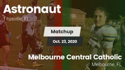 Matchup: Astronaut vs. Melbourne Central Catholic  2020