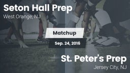 Matchup: Seton Hall Prep vs. St. Peter's Prep  2016