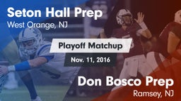 Matchup: Seton Hall Prep vs. Don Bosco Prep  2016
