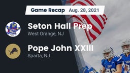 Recap: Seton Hall Prep  vs. Pope John XXIII  2021