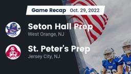 Recap: Seton Hall Prep  vs. St. Peter's Prep  2022