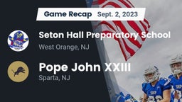 Recap: Seton Hall Preparatory School  vs. Pope John XXIII  2023