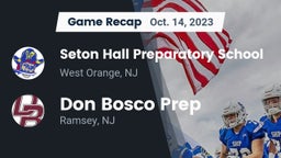 Recap: Seton Hall Preparatory School  vs. Don Bosco Prep  2023