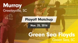 Matchup: Murray vs. Green Sea Floyds  2016