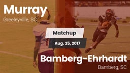 Matchup: Murray vs. Bamberg-Ehrhardt  2017