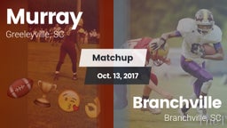 Matchup: Murray vs. Branchville  2017