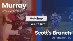 Matchup: Murray vs. Scott's Branch  2017