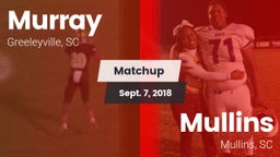 Matchup: Murray vs. Mullins  2018