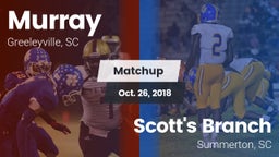 Matchup: Murray vs. Scott's Branch  2018