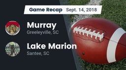 Recap: Murray  vs. Lake Marion  2018