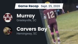 Recap: Murray  vs. Carvers Bay  2020