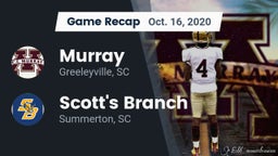 Recap: Murray  vs. Scott's Branch  2020