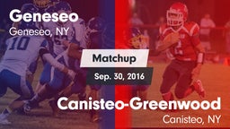 Matchup: Geneseo vs. Canisteo-Greenwood  2016