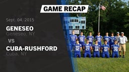 Recap: Geneseo  vs. Cuba-Rushford  2015