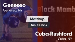 Matchup: Geneseo vs. Cuba-Rushford  2016