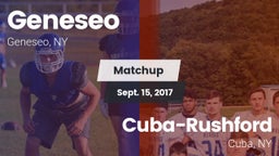 Matchup: Geneseo vs. Cuba-Rushford  2017
