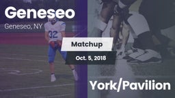 Matchup: Geneseo vs. York/Pavilion 2018