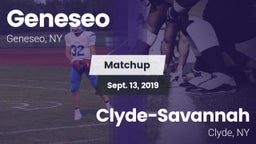 Matchup: Geneseo vs. Clyde-Savannah  2019