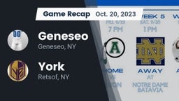 Recap: Geneseo  vs. York  2023