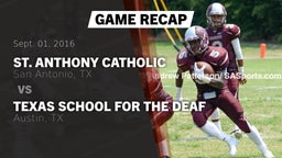 Recap: St. Anthony Catholic  vs. Texas School for the Deaf  2016