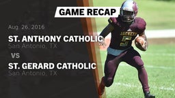 Recap: St. Anthony Catholic  vs. St. Gerard Catholic  2016