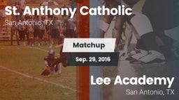 Matchup: St. Anthony vs. Lee Academy  2016