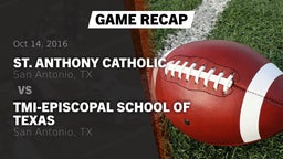 Recap: St. Anthony Catholic  vs. TMI-Episcopal School of Texas 2016