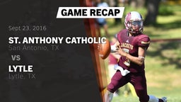 Recap: St. Anthony Catholic  vs. Lytle  2016