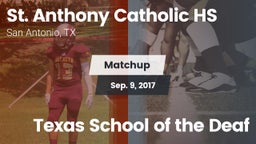Matchup: St. Anthony vs. Texas School of the Deaf 2017