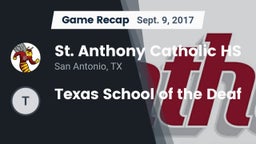 Recap: St. Anthony Catholic HS vs. Texas School of the Deaf 2017